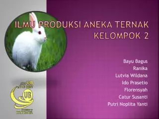 ilmu produksi aneka ternak kelompok 2