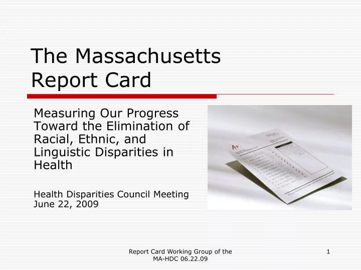 the massachusetts report card
