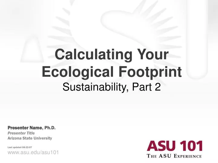 calculating your ecological footprint sustainability part 2