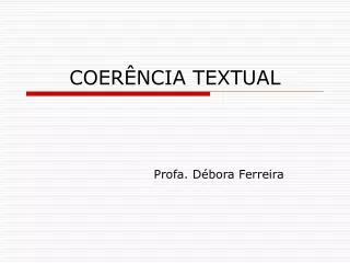 coer ncia textual