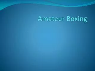 Amateur Boxing