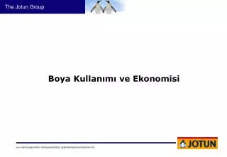 boya kullan m ve ekonomisi