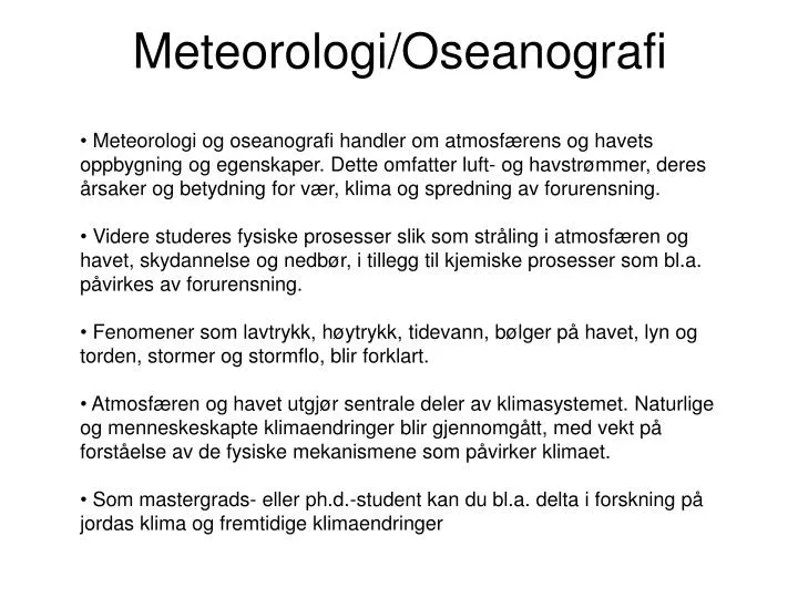meteorologi oseanografi