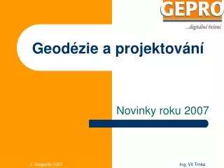 geod zie a projektov n