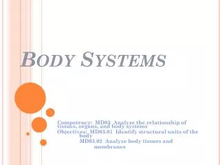 Body Systems