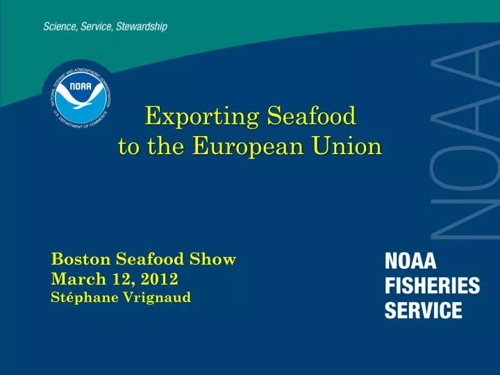 exporting seafood to the european union