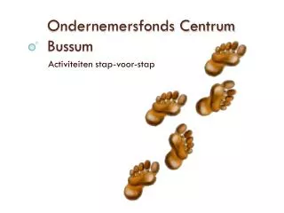 ondernemersfonds centrum bussum