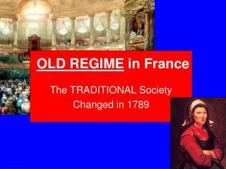 OLD REGIME in France