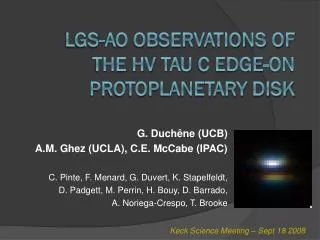 LGS-AO observations of the HV Tau C edge-on protoplanetary disk