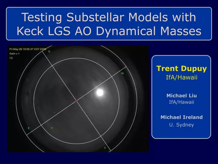 testing substellar models with keck lgs ao dynamical masses