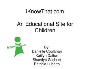 iKnowThat An Educational Site for Children