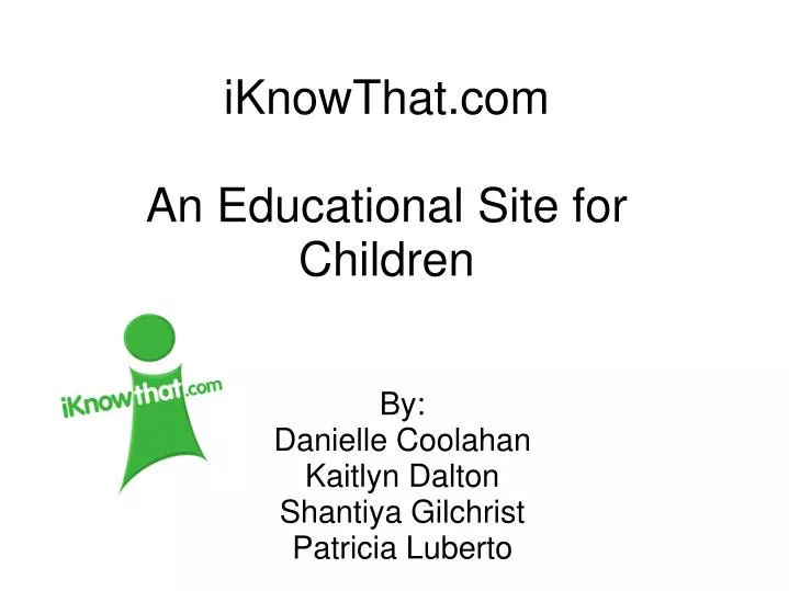 iknowthat com an educational site for children
