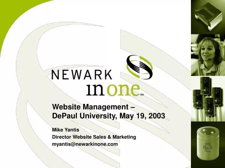 website management depaul university may 19 2003