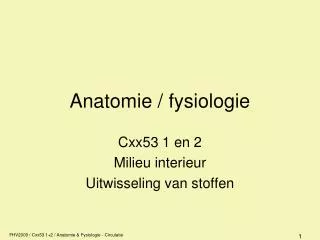 anatomie fysiologie