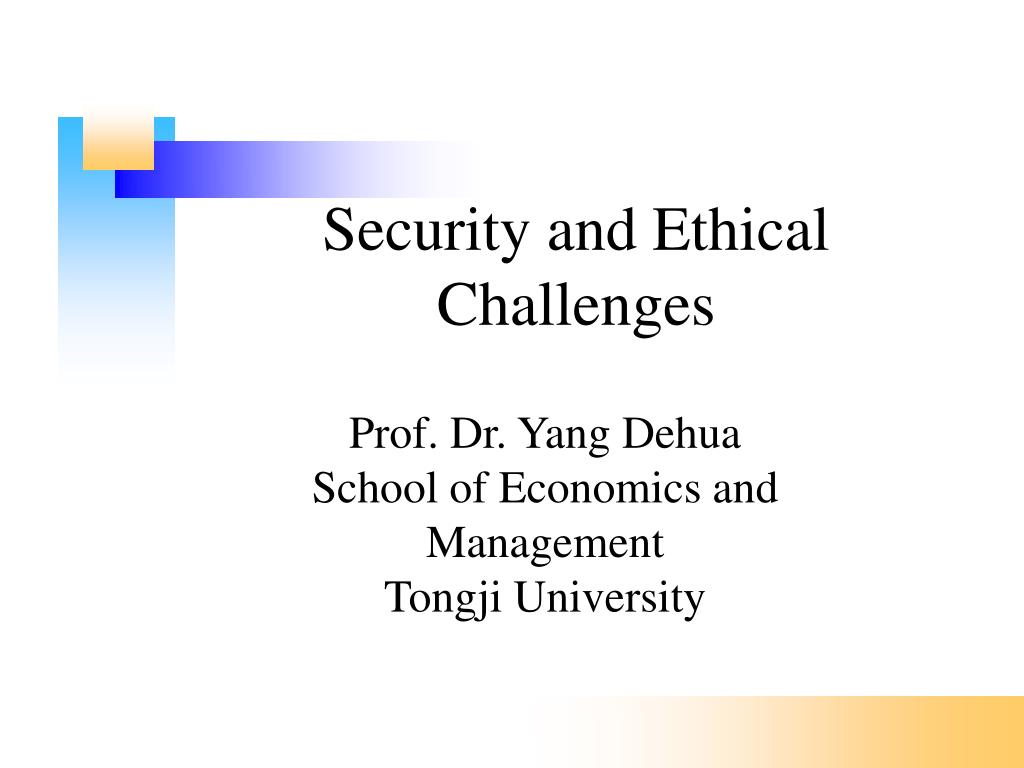 PPT - Security and Ethical Challenges PowerPoint Presentation, free ...