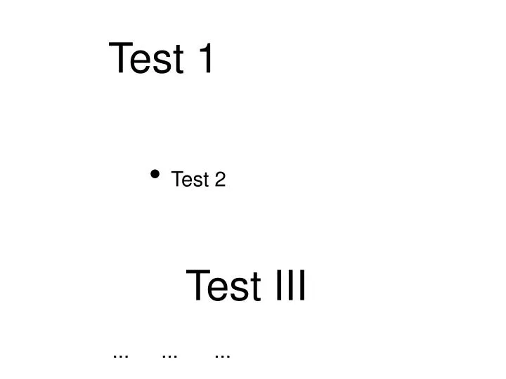 test 1