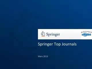 Springer Top Journals