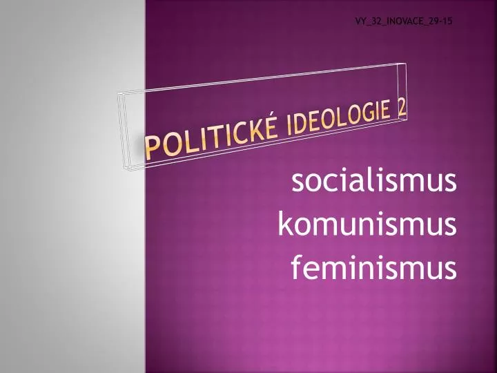 politick ideologie 2