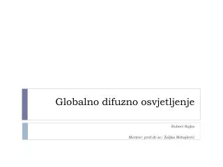 globalno difuzno osvjetljenje