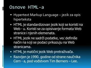 osnove html a