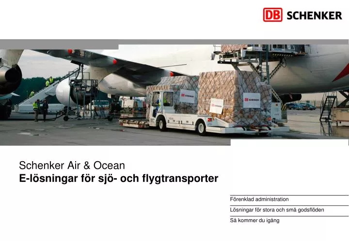 schenker air ocean e l sningar f r sj och flygtransporter