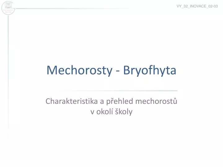 mechorosty bryofhyta