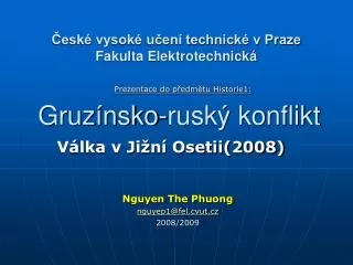 gruz nsko rusk konflikt