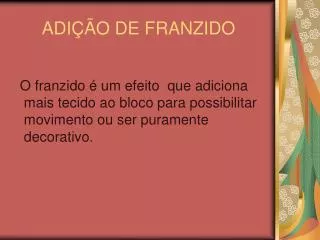 adi o de franzido