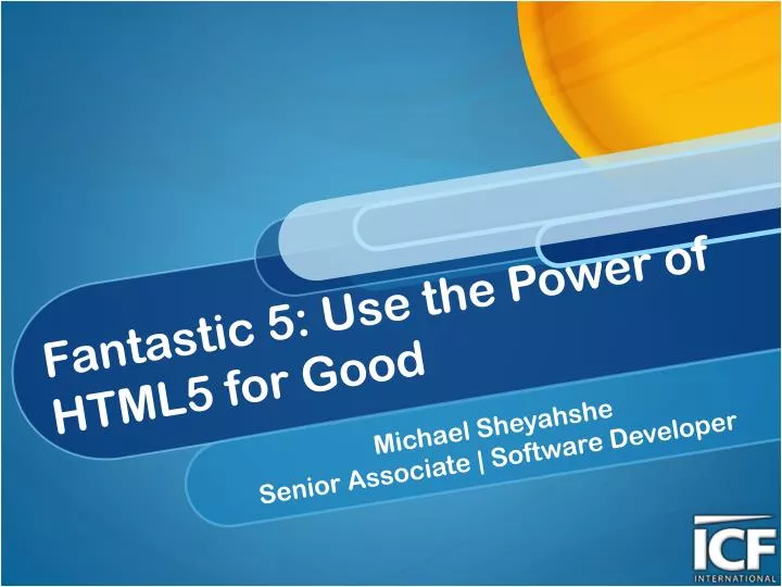 fantastic 5 use the power of html5 for good