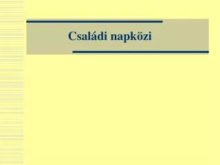 csal di napk zi