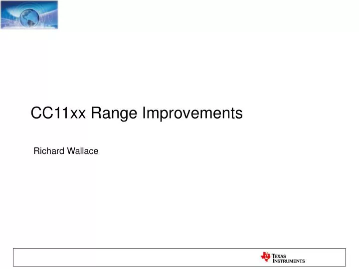 cc11xx range improvements