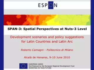 SPAN-3: Spatial Perspectives at Nuts-3 Level