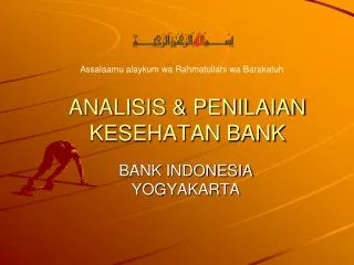 PPT - PENILAIAN TINGKAT KESEHATAN BANK PowerPoint Presentation, Free ...