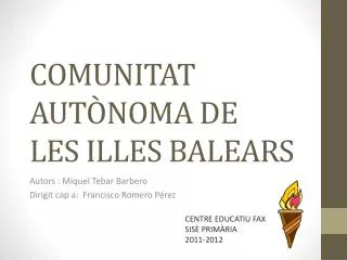 comunitat aut noma de les illes balears