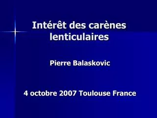 int r t des car nes lenticulaires