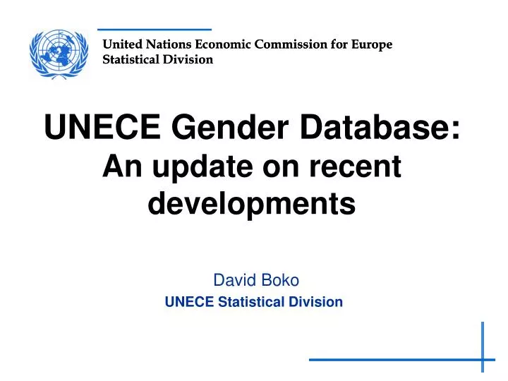 unece gender database an update on recent developments