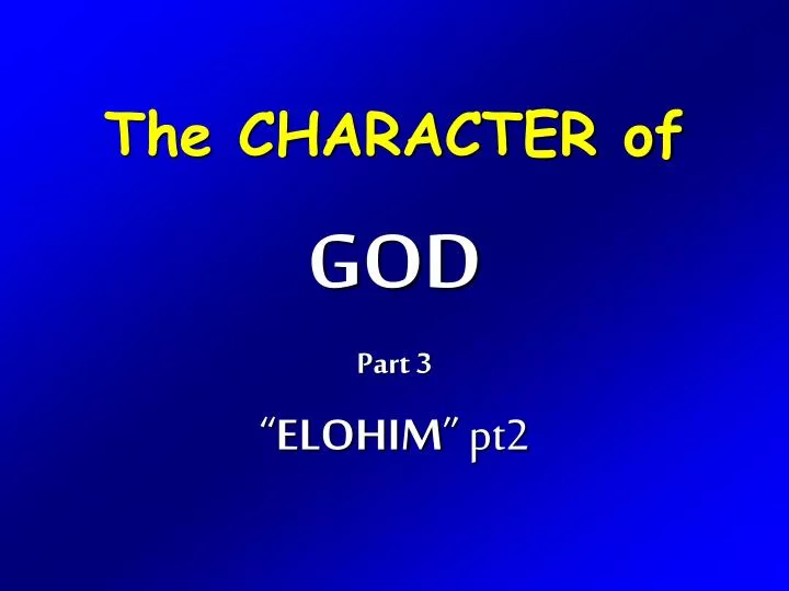 the character of