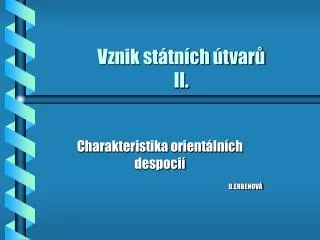 vznik st tn ch tvar ii