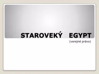 starovek egypt