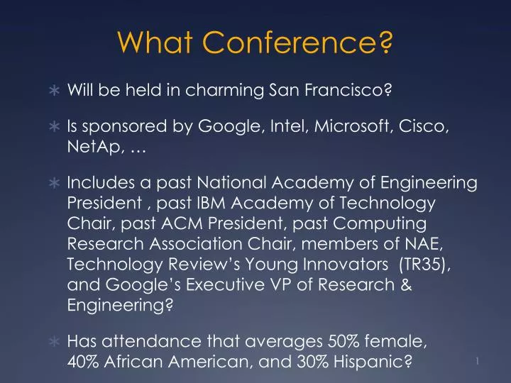 what conference