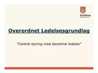 overordnet ledelsesgrundlag