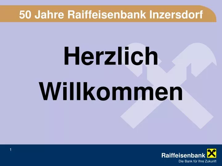 50 jahre raiffeisenbank inzersdorf
