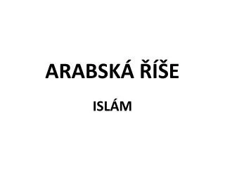 arabsk e