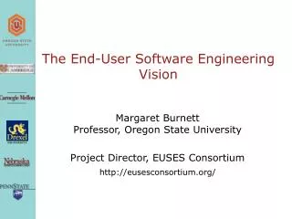 The End-User Software Engineering Vision
