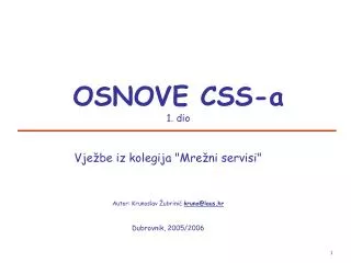osnove css a 1 dio