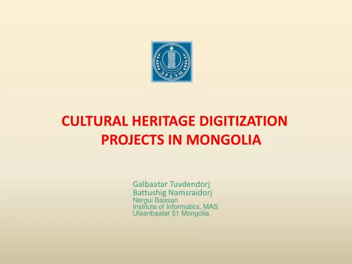 cultural heritage digitization projects in mongolia