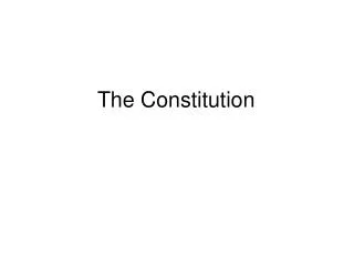 the constitution