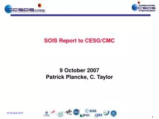 SOIS Report to CESG/CMC