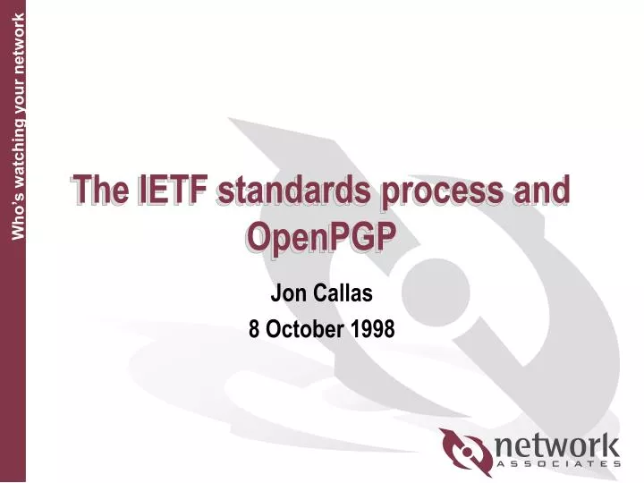 the ietf standards process and openpgp