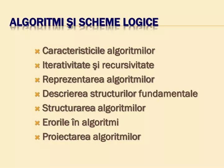 algoritmi i scheme logice